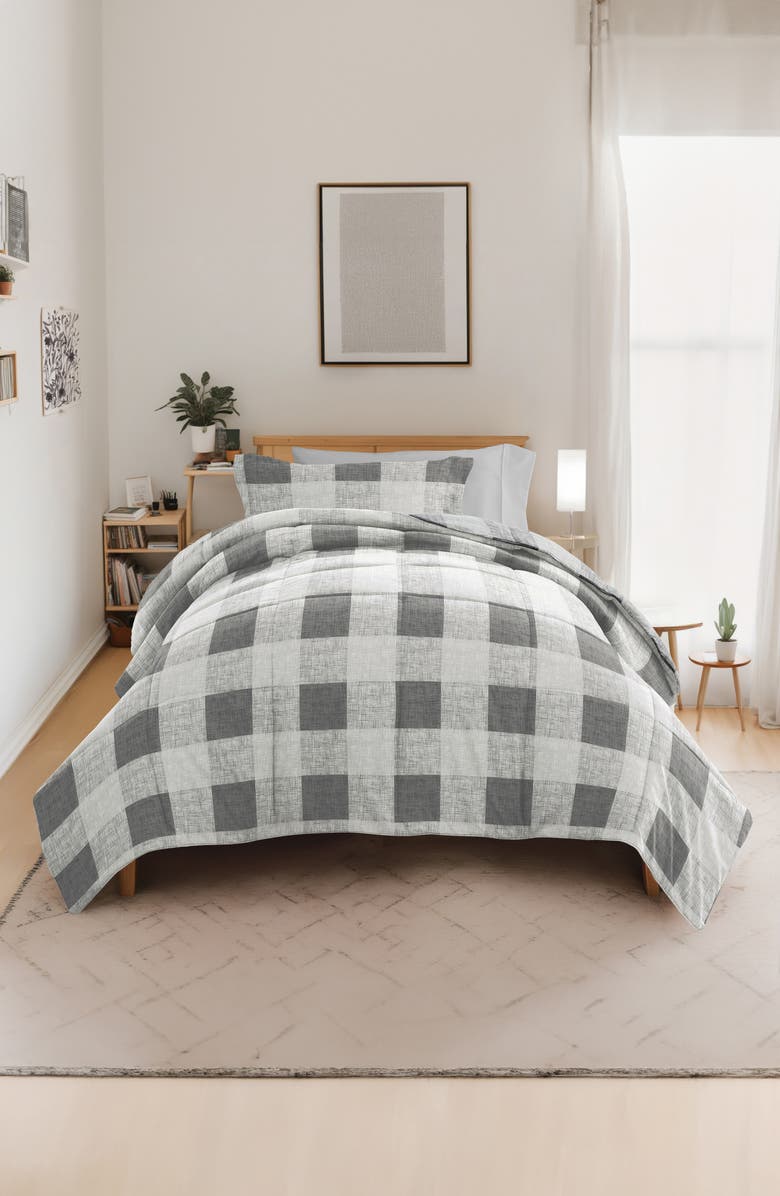 HOMESPUN Ultimate College Essentials Bedding Bundle., Alternate, color, Gray