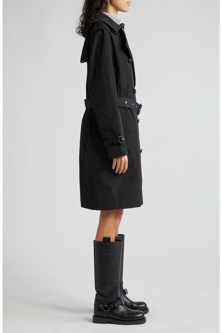 Kensington A23 Water Resistant Trench Coat, Alternate, color, BLACK