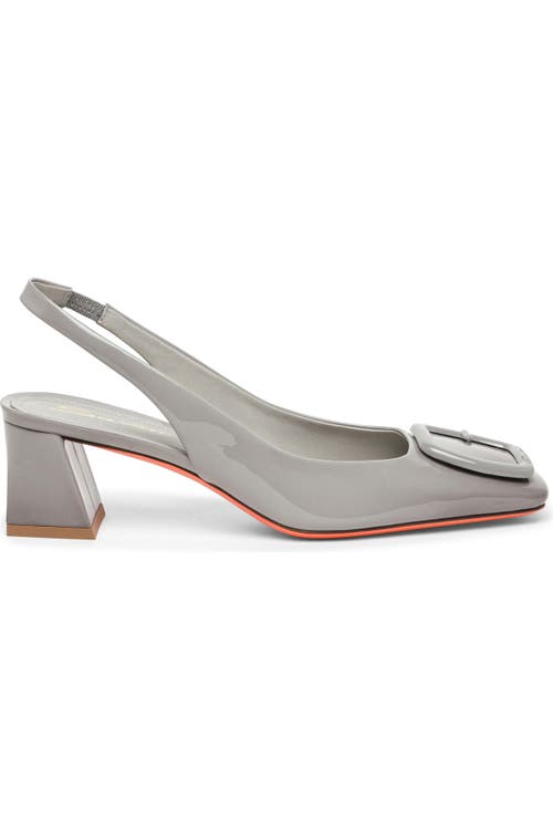 Santoni Mid-heel Slingback In Gray