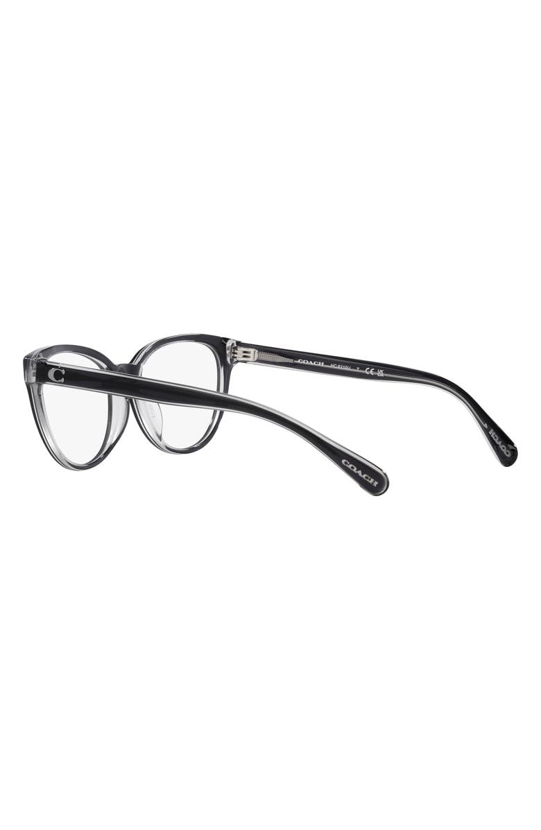COACH 55mm Round Optical Glasses, Alternate, color, 