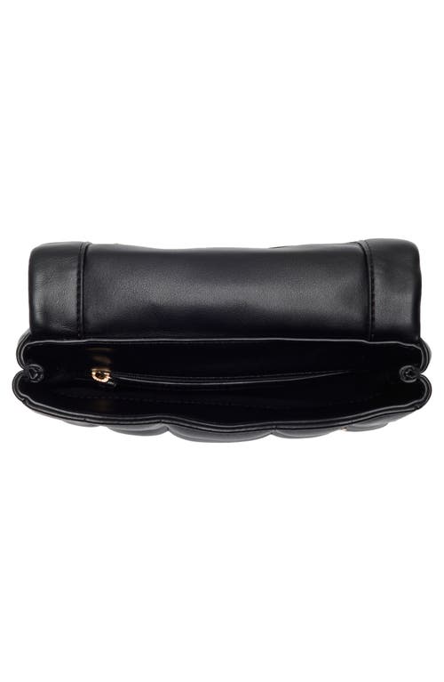 Hugo Boss Boss Icon Quilted Faux Leather Shoulder Bag In Black