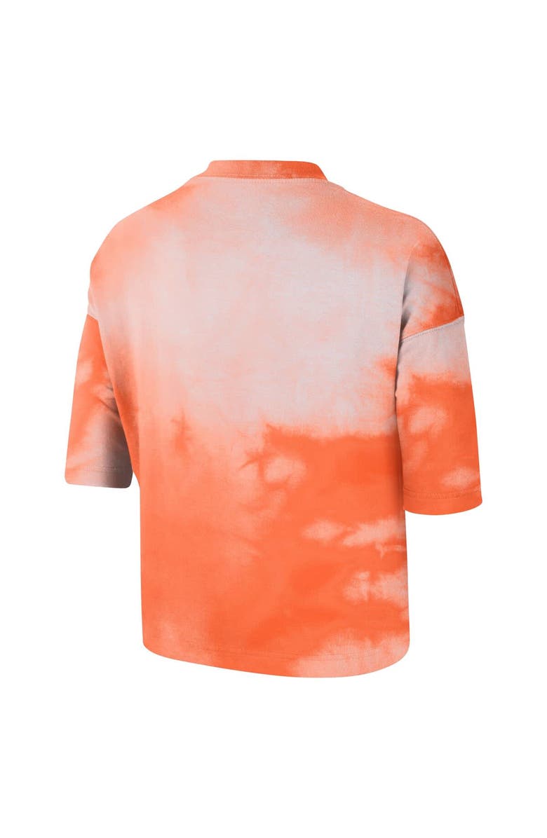 Nike Women's Nike Orange WNBA Team 13 Shadow-Dye Boxy Cropped T-Shirt, Alternate, color, Orange