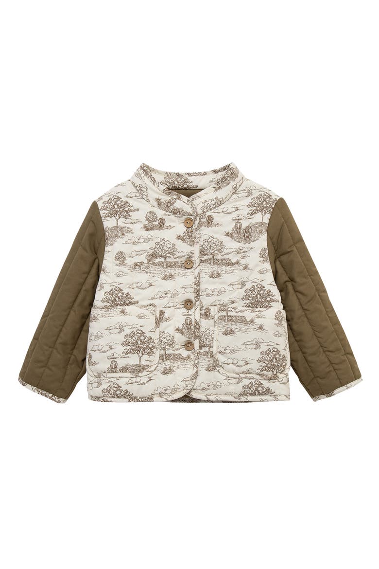 Quilted Coat, Main, color, Country Toile