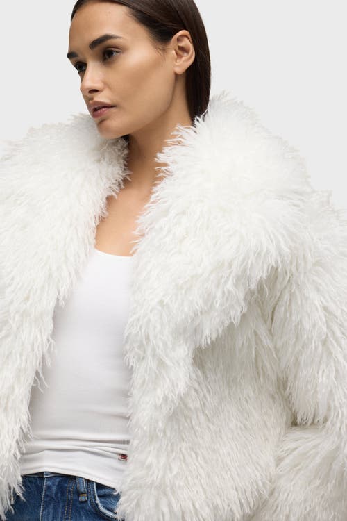 Hudson Jeans Mongauxlian Cropped Coat In Brown