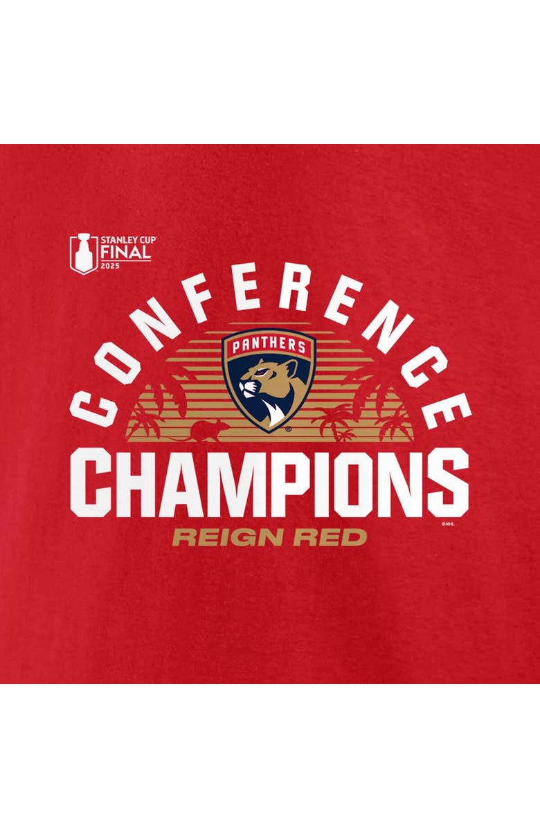 FANATICS Men's Fanatics  Red Florida Panthers 2025 Eastern Conference Champions Local Hometown T-Shirt, Alternate, color, 