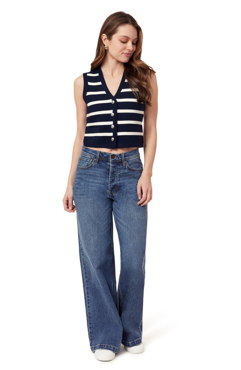 Scotch & Soda Sweater Vest, Alternate, color, Maritime Blue/ Sugar Swizzle