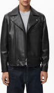 MANGO Faux Leather Moto Jacket