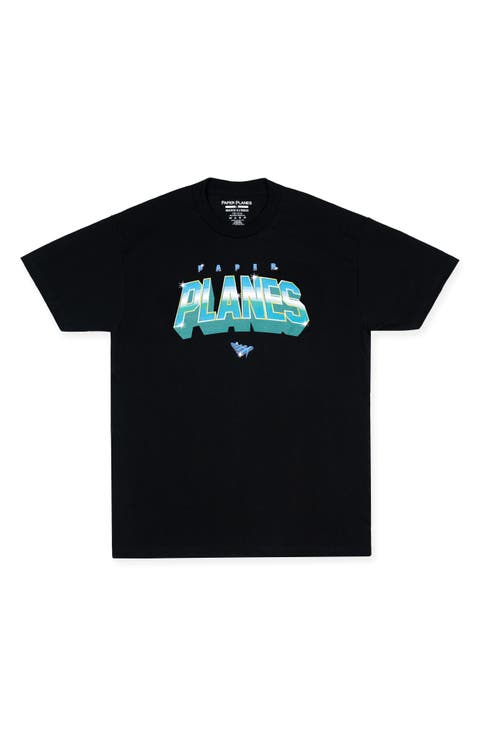 Planes Galaxy Cotton Graphic T-Shirt