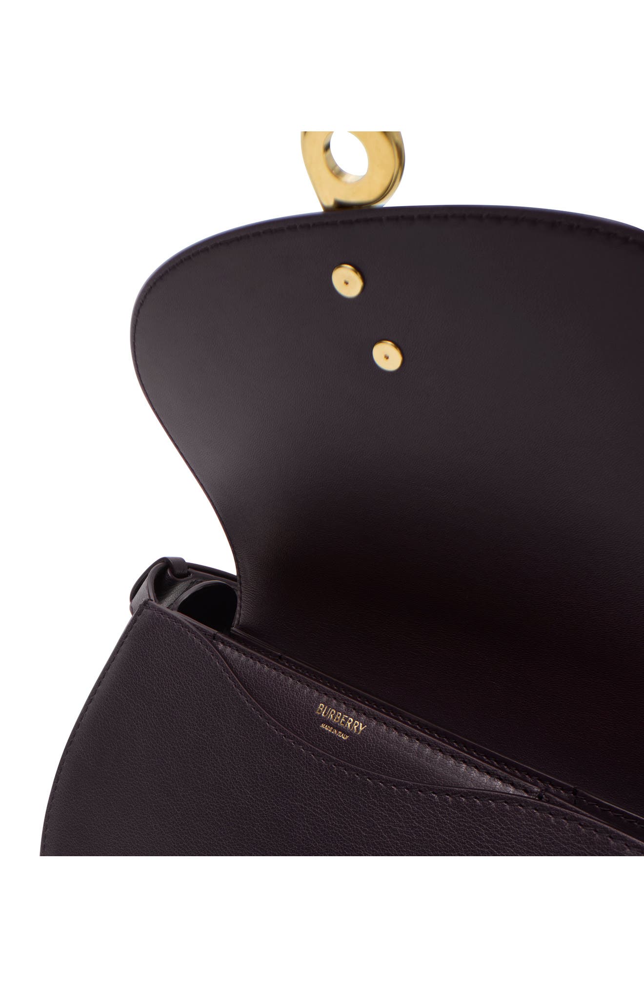 Burberry Small Bridle Logo Leather Crossbody Bag, Alternate, color, Rubus