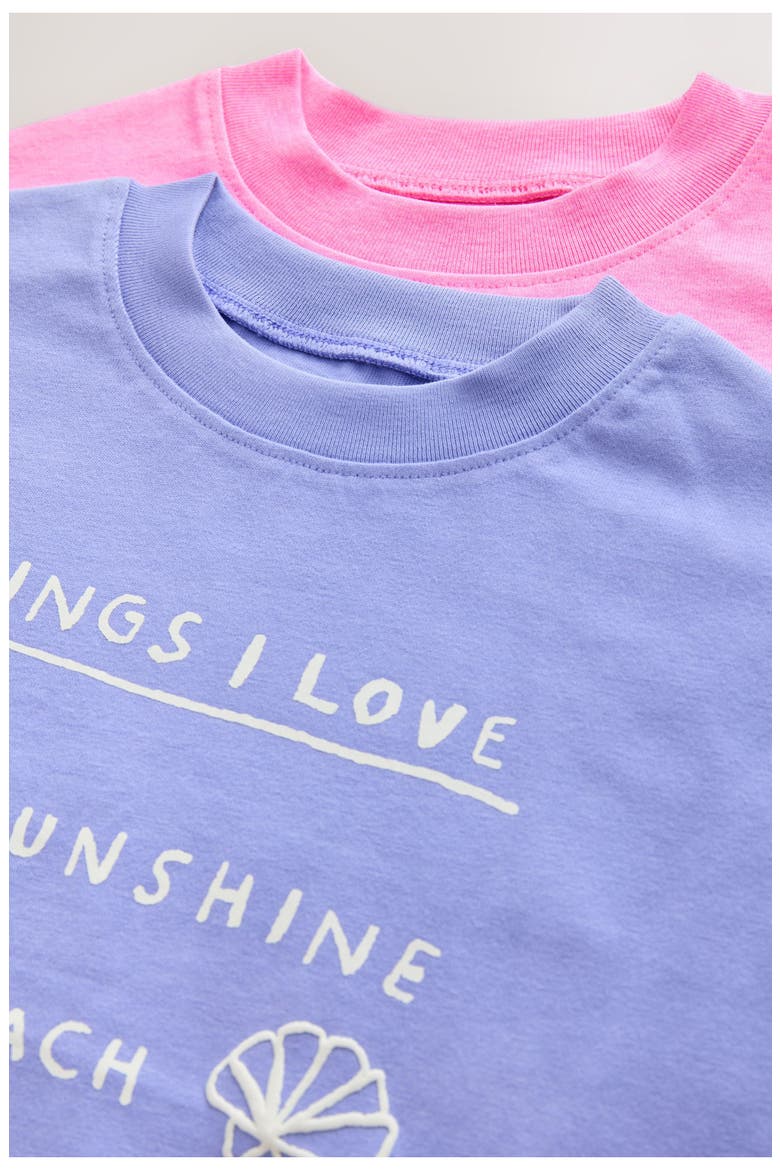 Kids' Cotton T-Shirts & Shorts Assorted 4-Pack, Alternate, color, PINK
