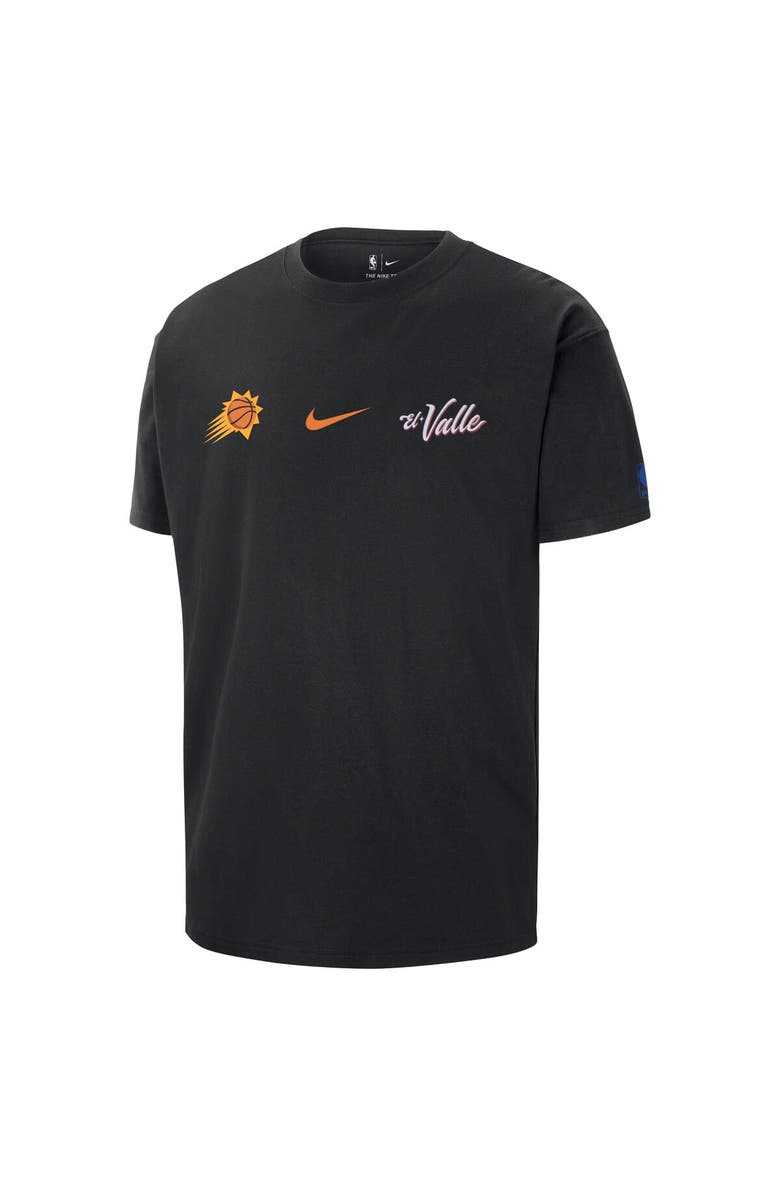 Nike Men's Nike Black Phoenix Suns 2023/24 City Edition Courtside Max90 T-Shirt, Alternate, color,