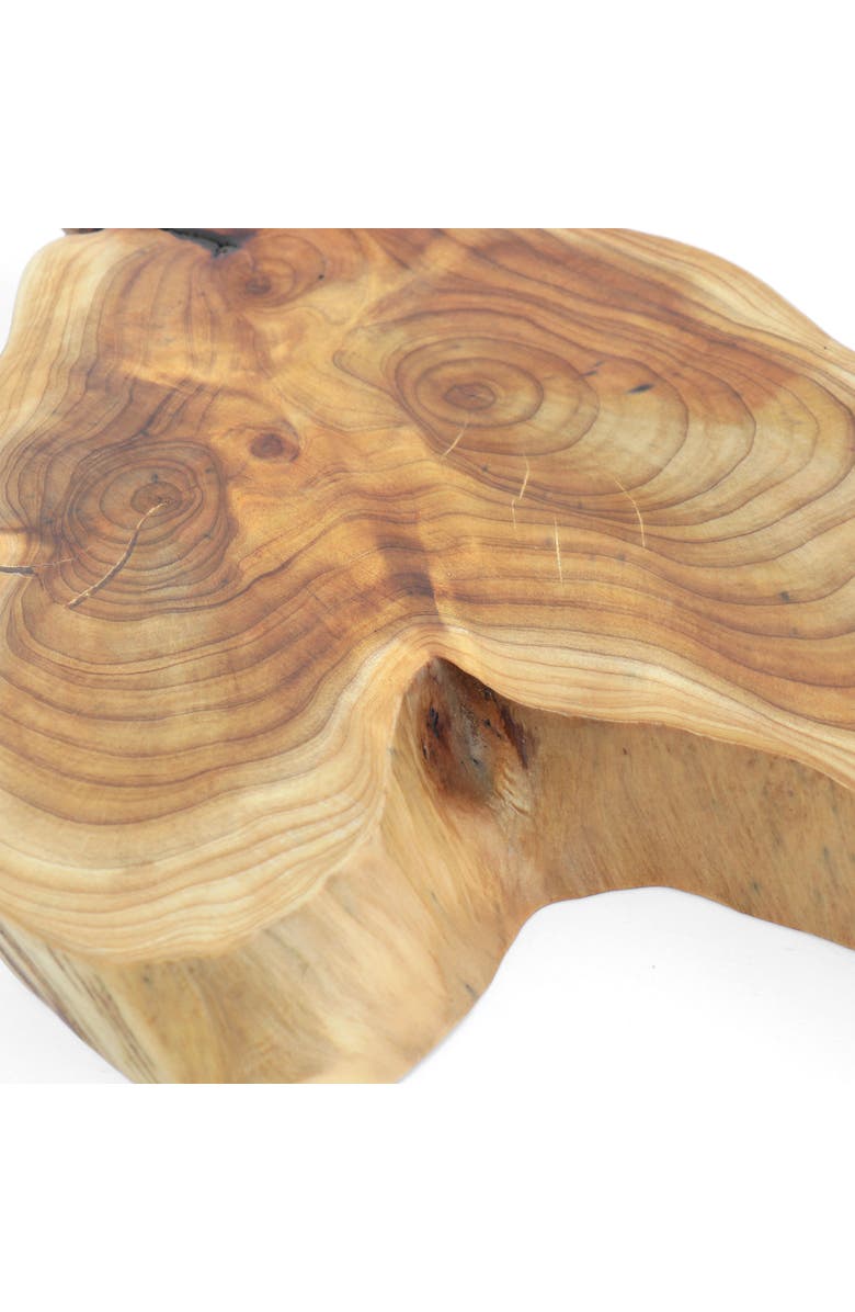 MARTHA STEWART Fir Root Elevated Server, Alternate, color, Brown