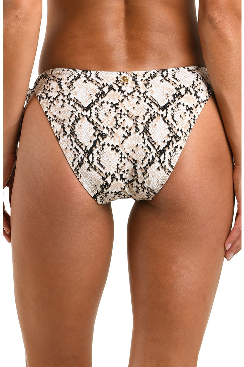 Island Serpent Side Tie Bikini Bottoms, Alternate, color, BEIGE MULTI