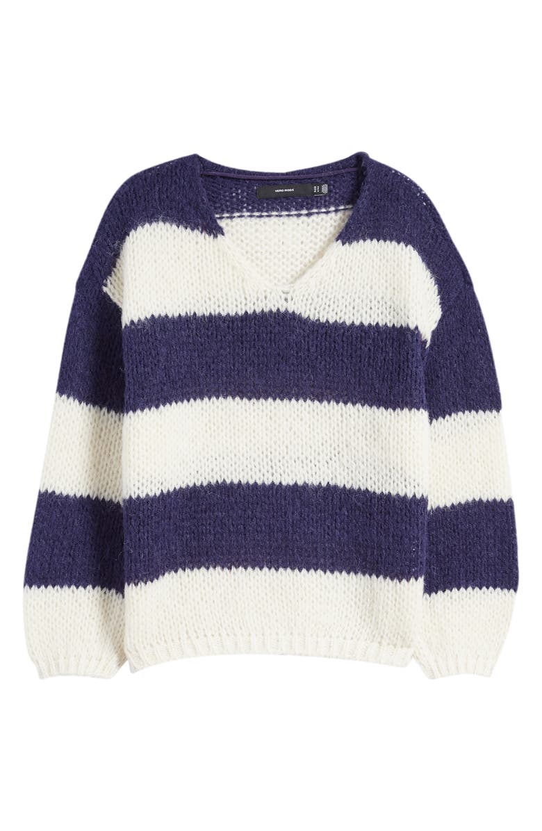 VERO MODA Erin Stripe Sweater, Alternate, color, 