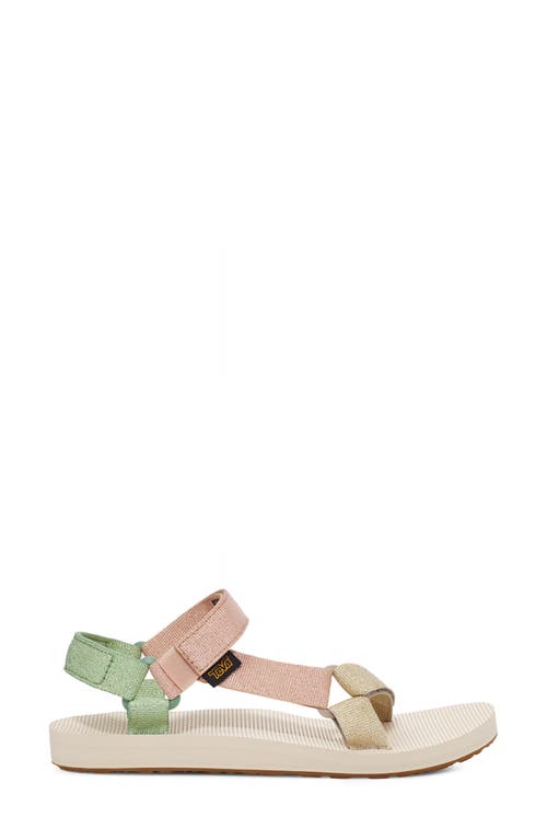 Teva Women's Original Universal Metallic Strappy Platform Sandals In Metallic Clay Multi
