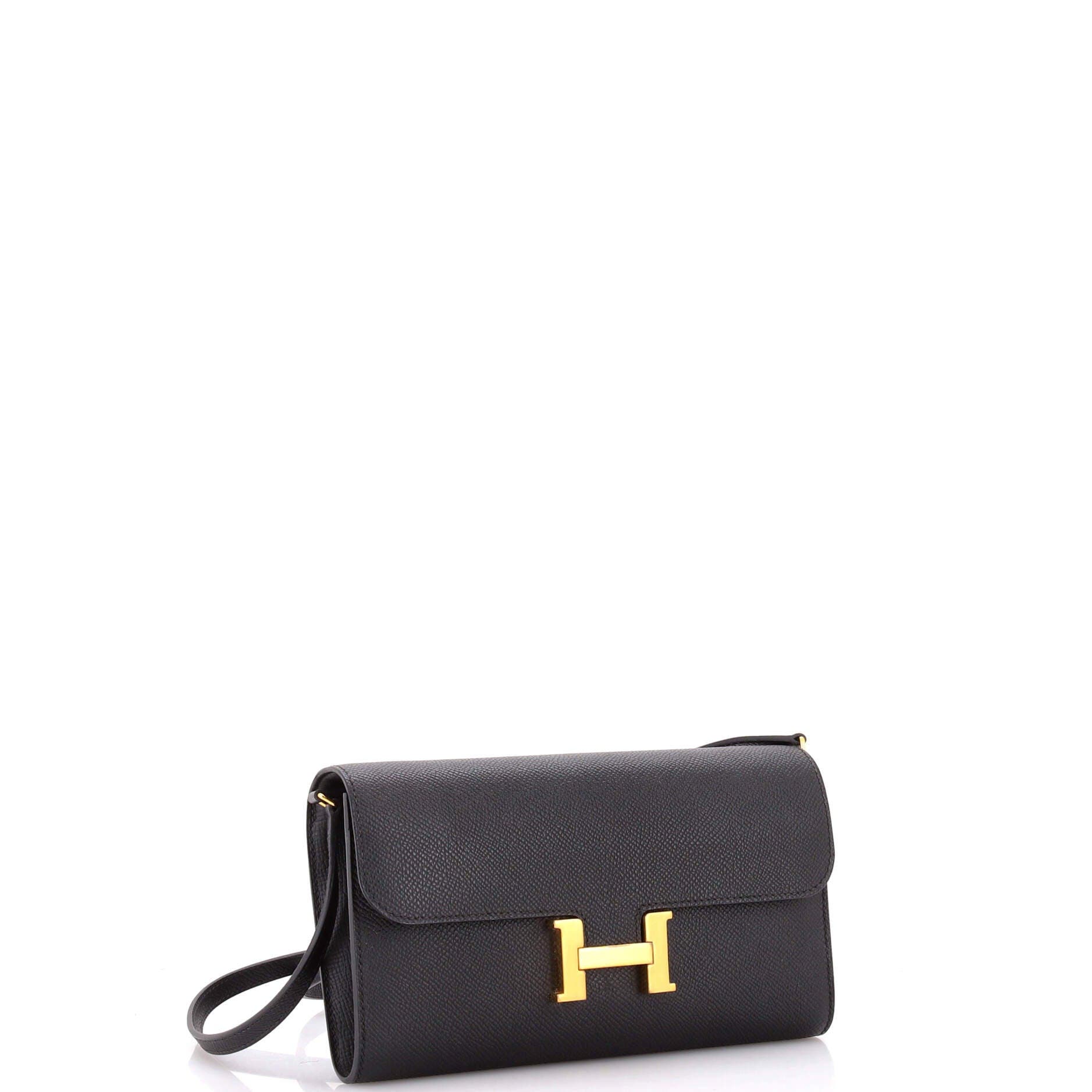 Pre-Owned Hermes Constance To Go Wallet Epsom, Alternate, color, 