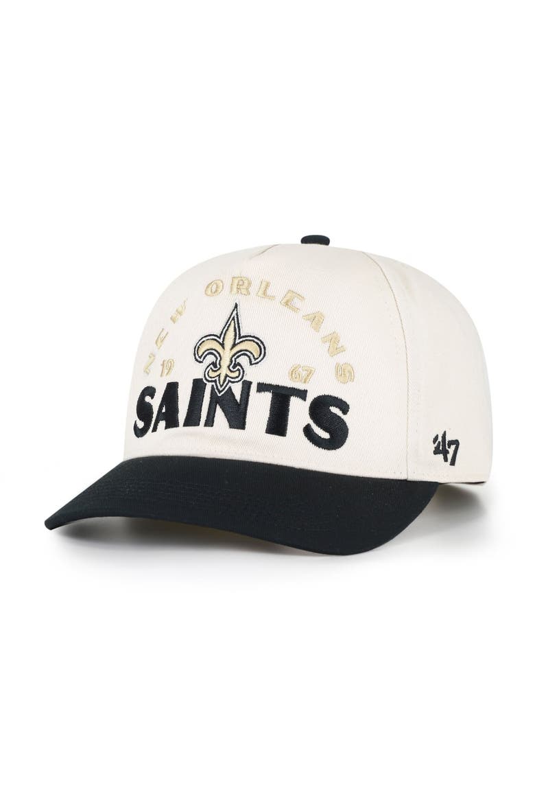 Men's '47 Natural New Orleans Saints  Arcitext Hitch Adjustable Hat, Main, color, Natural