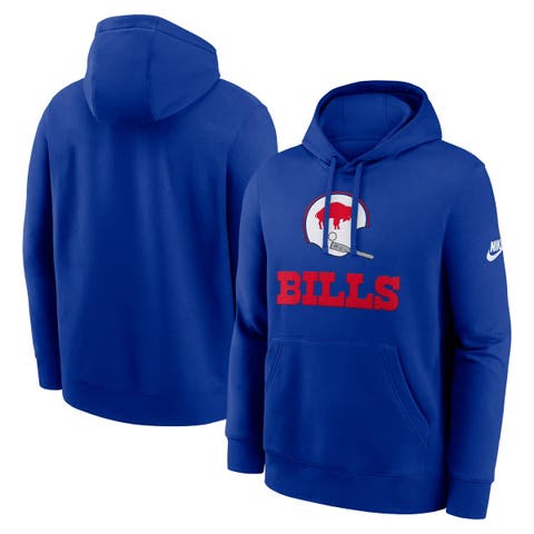 Men's Nike Royal Buffalo Bills Best Season Rewind Club Pullover Hoodie