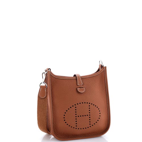 Pre-owned Hermes  Hermes Evelyne Bag Gen Iii Clemence Tpm In Brown