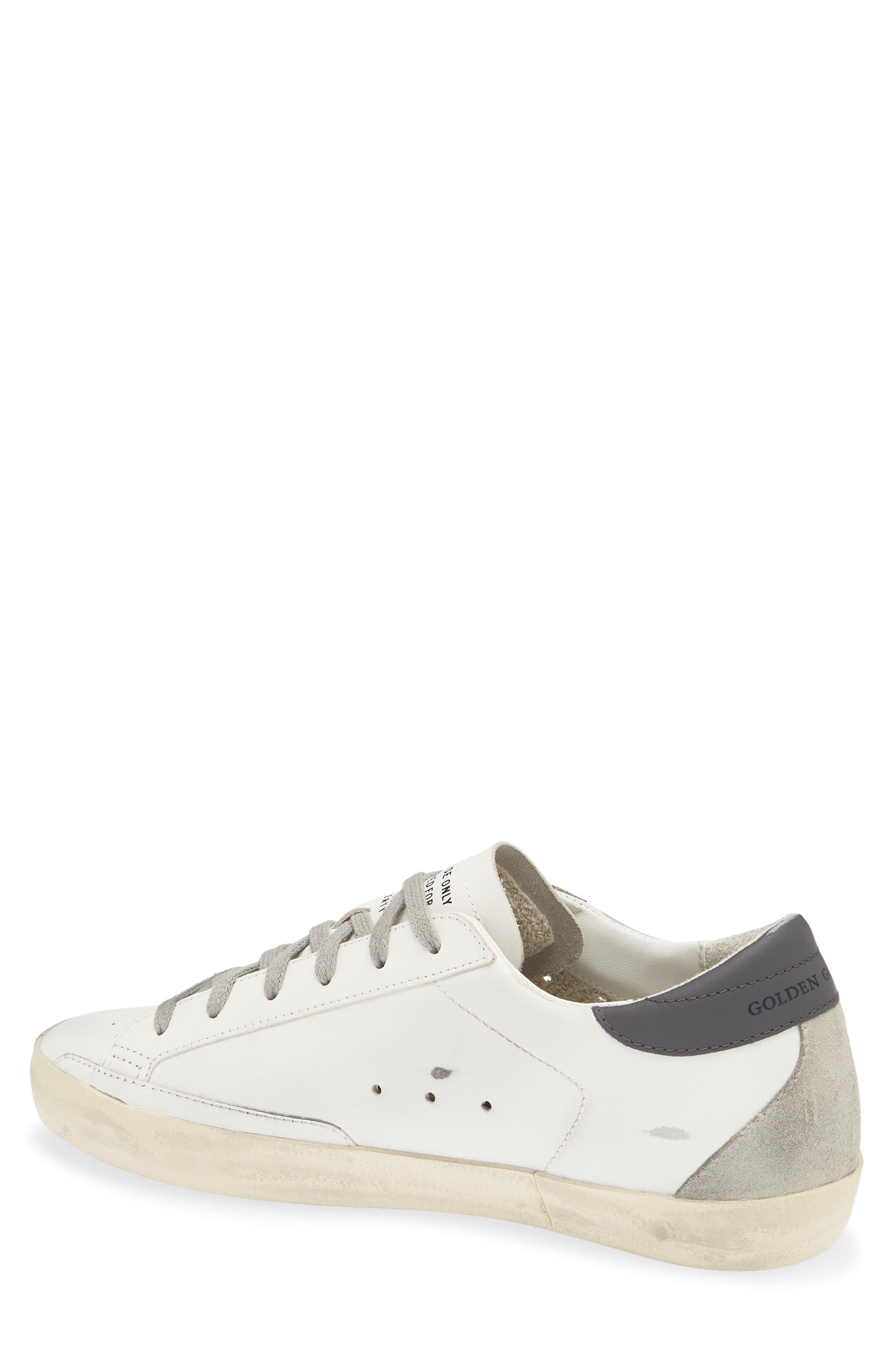 Super-Star Low Top Sneaker, Alternate, color, WHITE/ ICE/ DARK GRAY