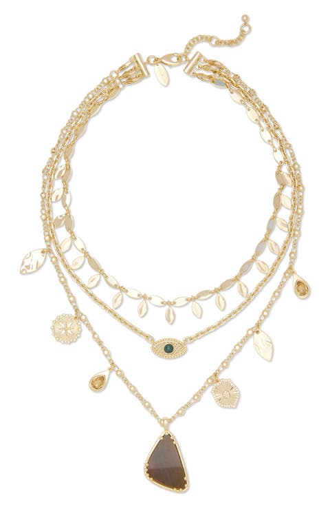 Cleo Layered Charm Necklace