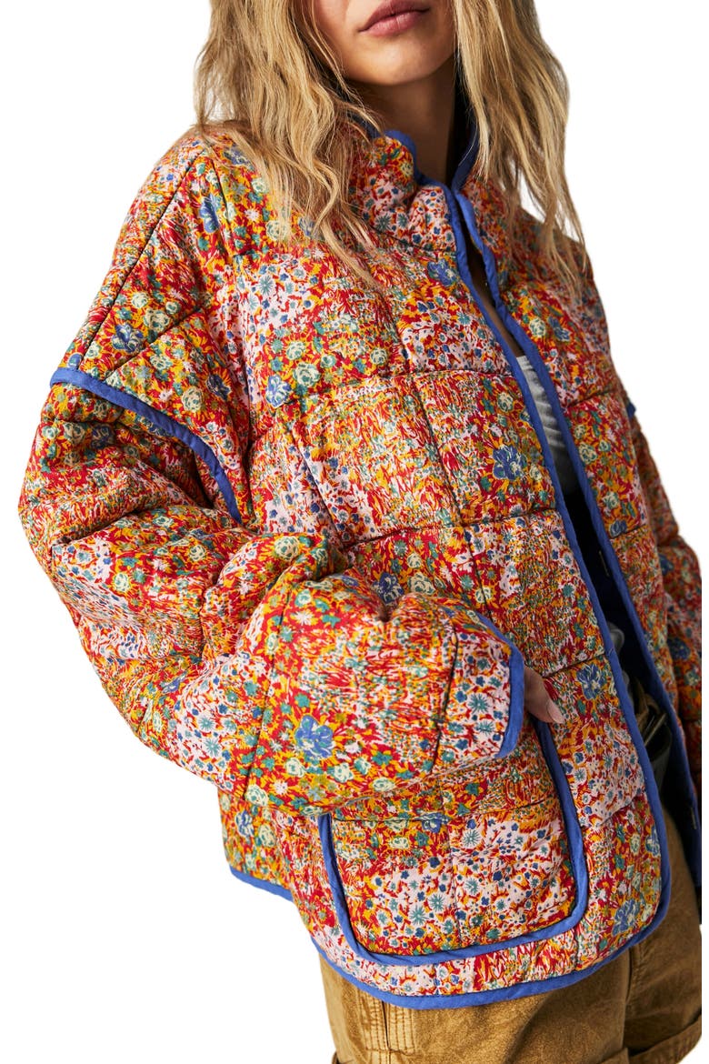 Chloe Print Jacket, Alternate, color, CANDY COMBO