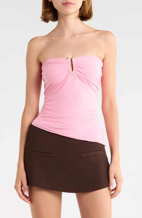 Reminisce Strapless Mesh Top