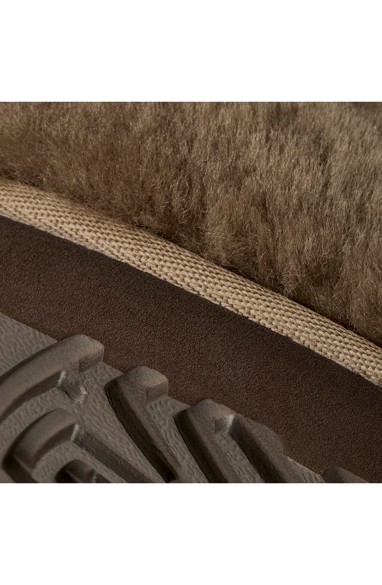 Classic Ultra Mini Fluffed Genuine Shearling Boot, Alternate, color, LIGHT BRONZE