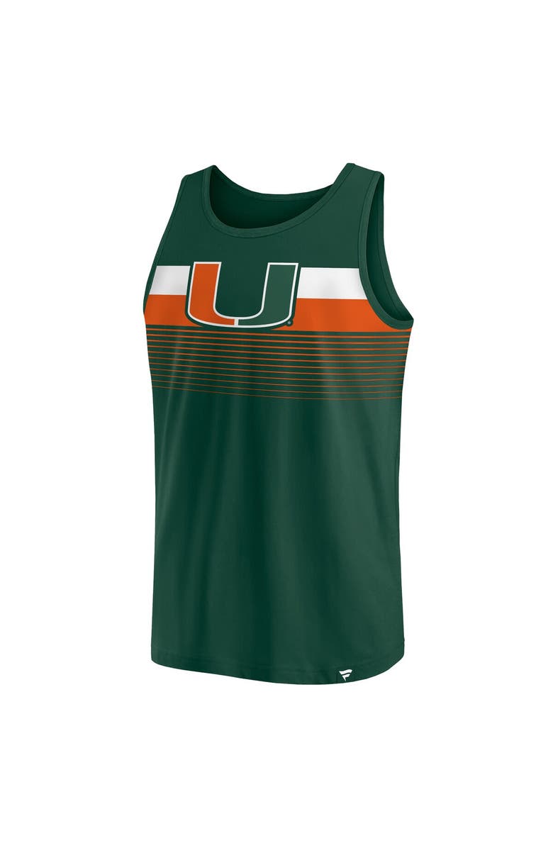 FANATICS Men's Fanatics Branded Green Miami Hurricanes Wild Game Tank Top, Alternate, color, 