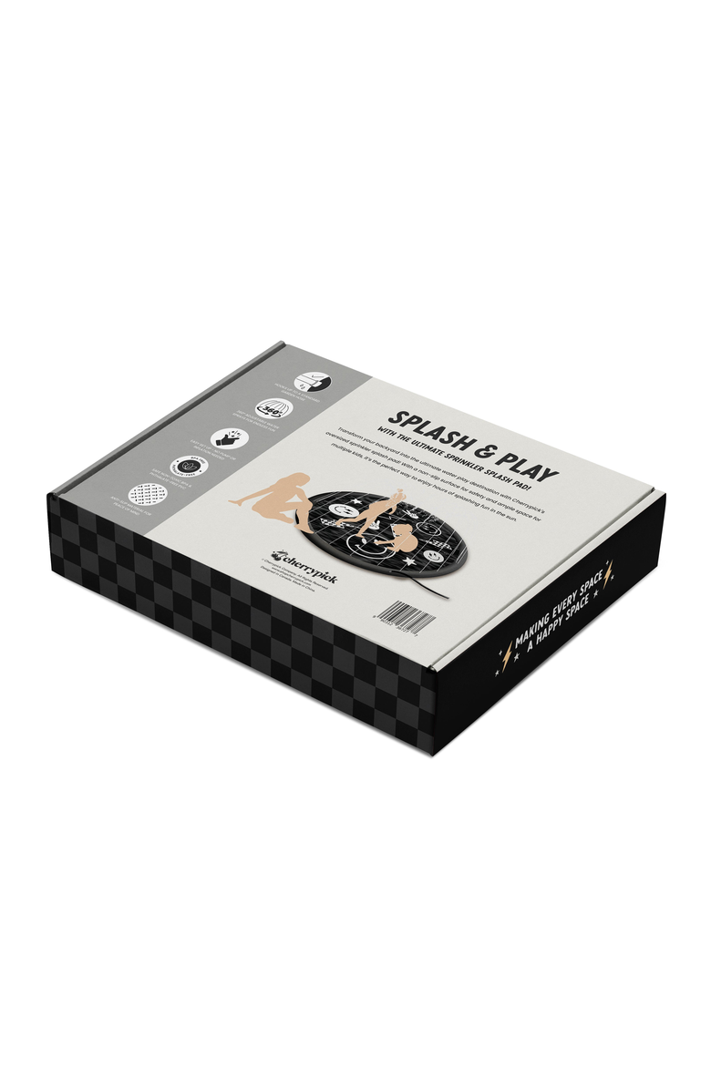 Cherrypick Sprinkler Splash Pad, Alternate, color, Monochrome Smiley