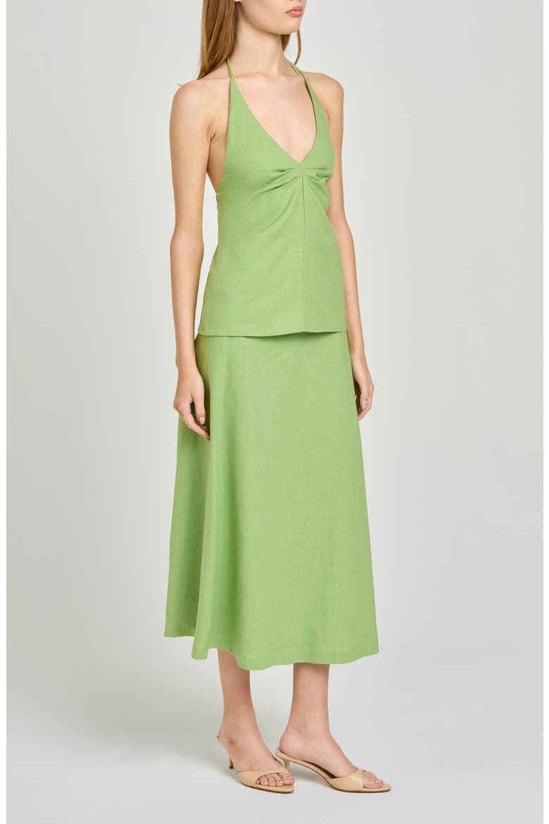 Capri Midi Skirt, Alternate, color, PISTACHIO