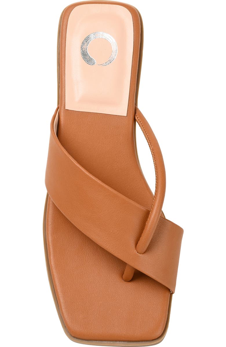 Journee Collection Mina Strappy Heeled Mule, Alternate, color, Brown