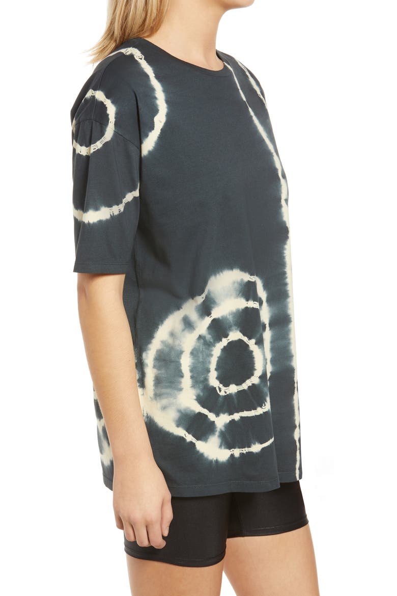 Forever Tie Dye Oversize T-Shirt, Alternate, color, BLACK AOP SIMPLE