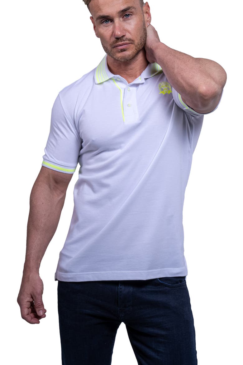 Tiplogo22 White Piqué Polo, Alternate, color, WHITE