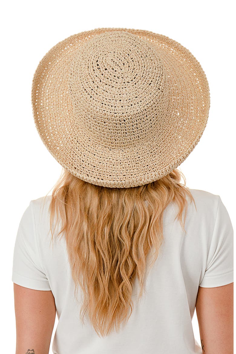 Straw Sun Hat, Alternate, color, NATURAL