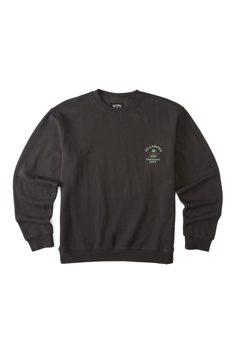 Short Sands Long Sleeve Cotton Blend Logo Graphic Tee, Main, color, RAVEN