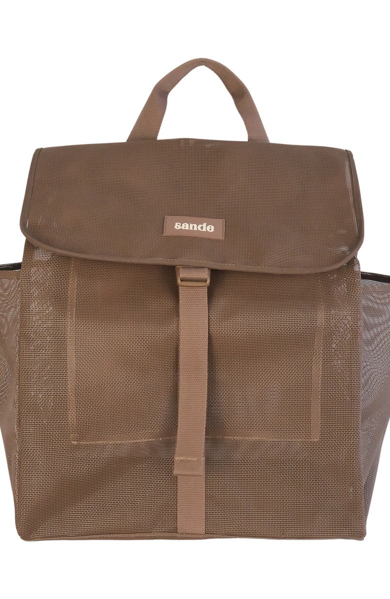 Sande Beach Hauler Mesh Backpack, Main, color, Espresso