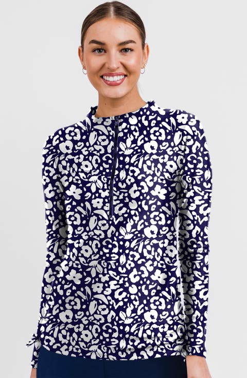 Half-Zip Nora Swim Top