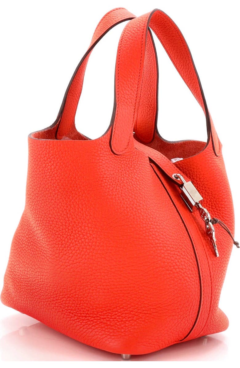 Pre-Owned Hermes Picotin Lock Bag Clemence PM, Alternate, color, Orange Poppy