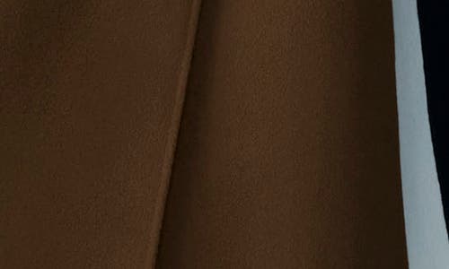 Mackage Nyrie Stripe Tie Waist Wool Coat In Earth Brown Multi