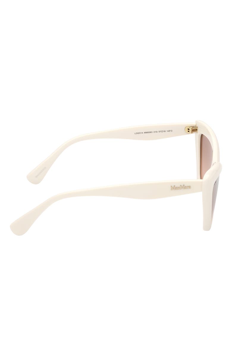 Max Mara 57mm Cat Eye Sunglasses, Alternate, color,