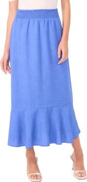 Vince Camuto Smocked Waist Maxi Skirt