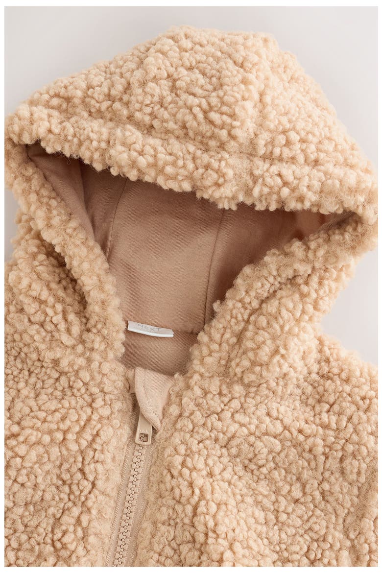 Kids' Bunny Borg Character Fleece Jacket, Alternate, color, BROWN