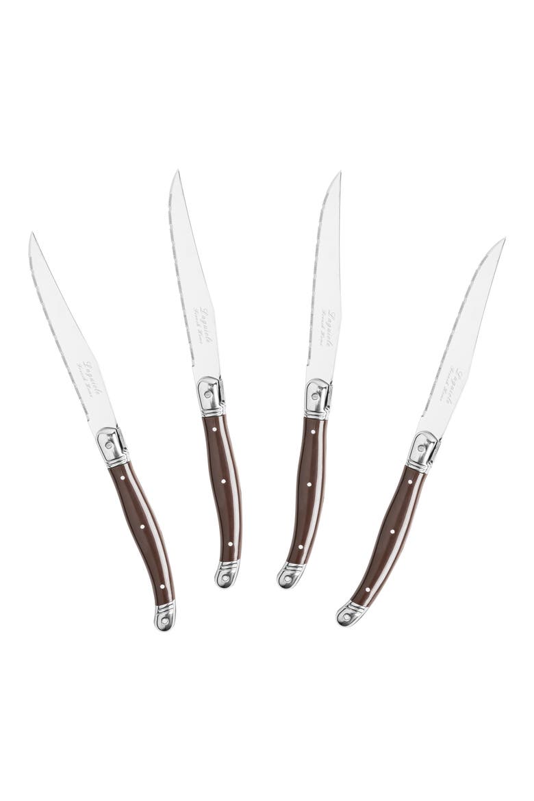 Laguiole Steak Knife - Set of 4, Alternate, color, CHOCOLATE BROWN