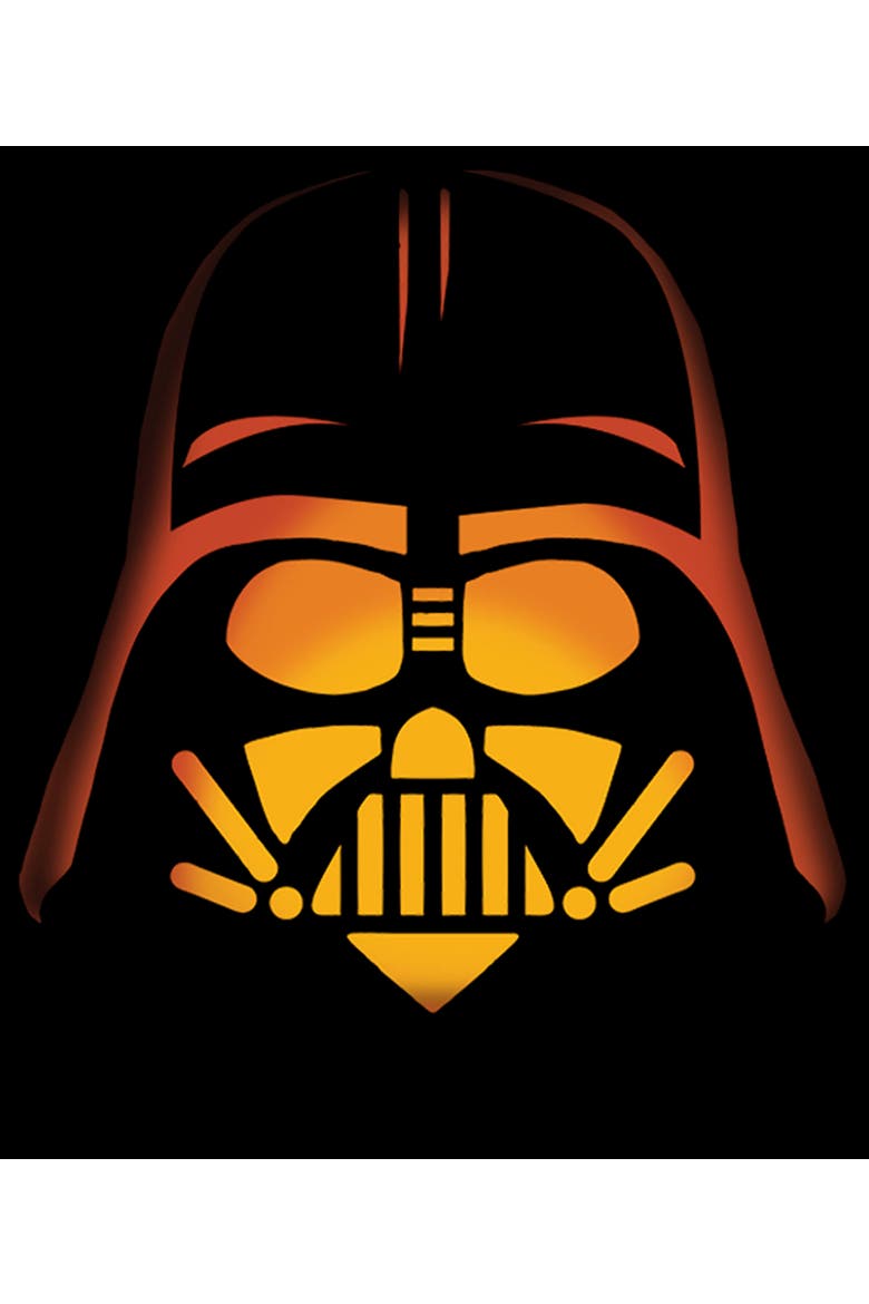 Boy's Star Wars A New Hope Halloween Darth Vader Pumpkin  Graphic T-Shirt, Alternate, color, Black