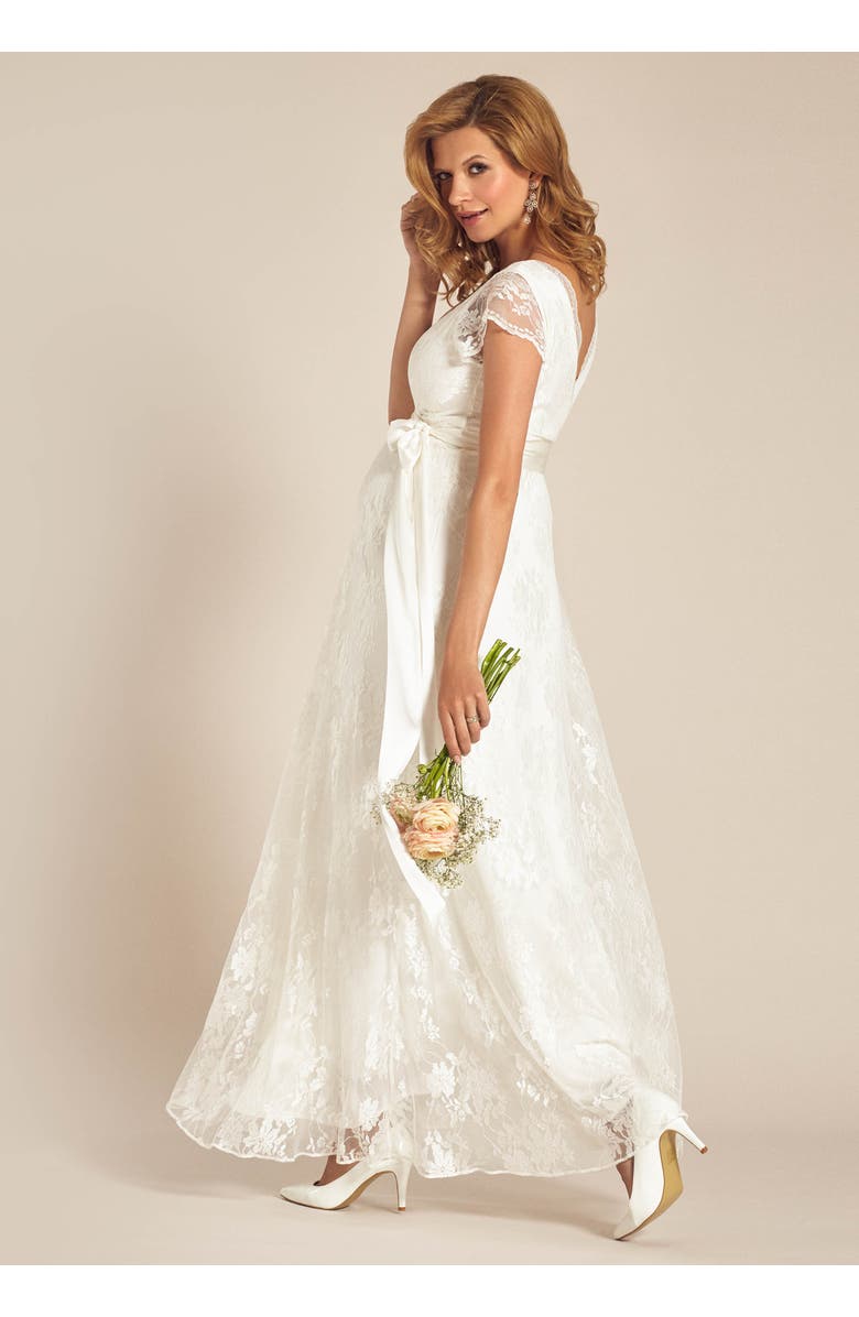 Tiffany Rose Maternity Eden Gown Long, Alternate, color, Ivory Dream