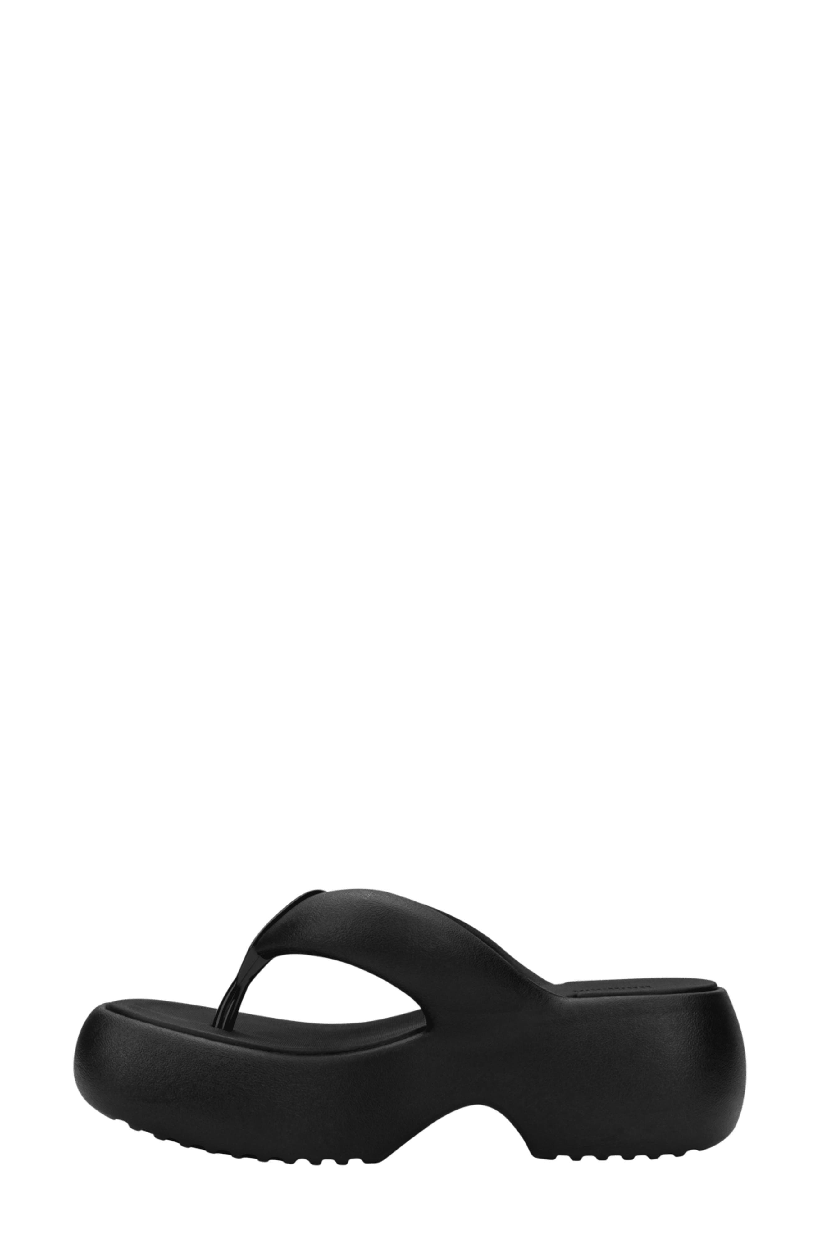 Melissa Free Fuzzy Water Resistant Platform Flip Flip, Alternate, color, 