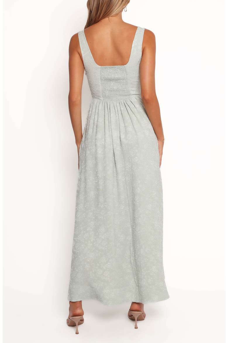 Marcelline Jacquard Maxi Dress, Alternate, color, SAGE