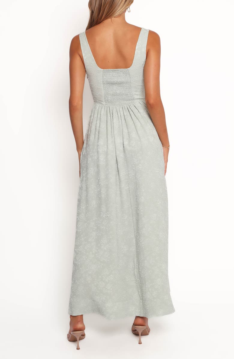 Petal & Pup Marcelline Jacquard Maxi Dress, Alternate, color, Sage