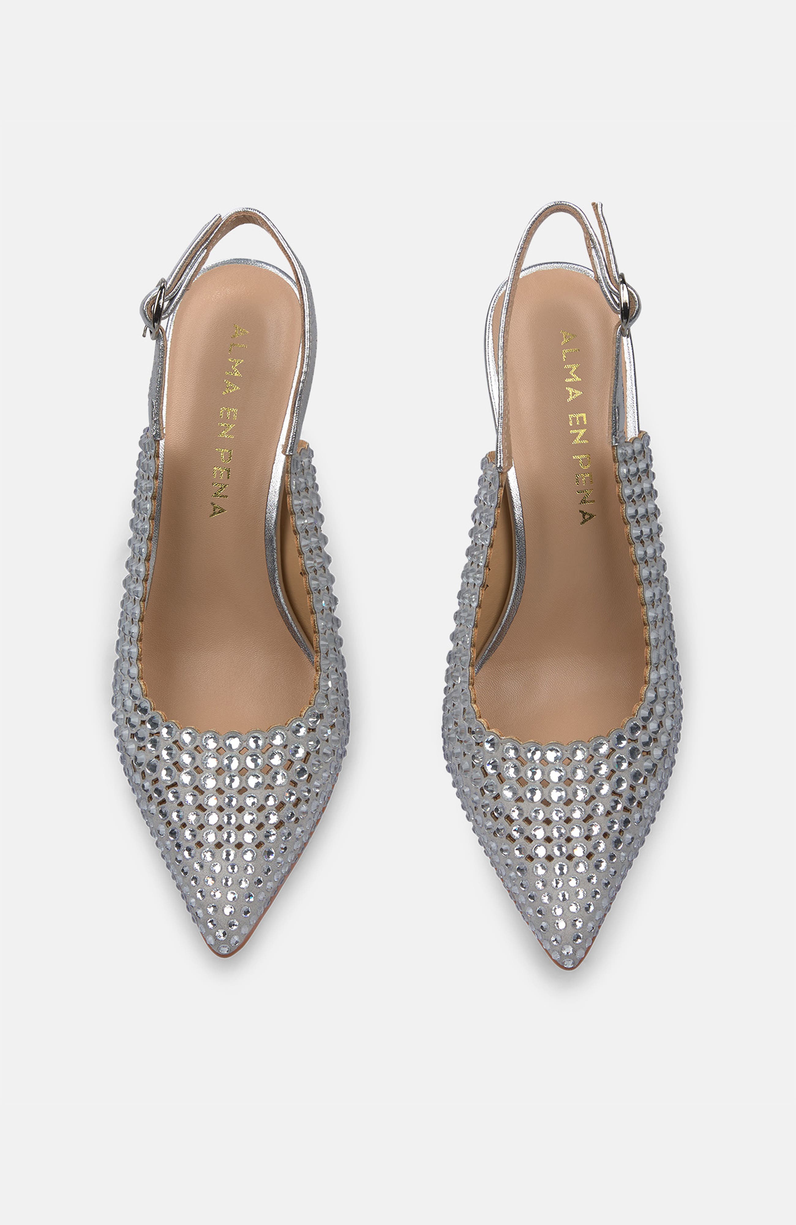 High Heeled Shoe, Alternate, color, Metallic Silver